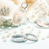18K Wedding Band Pair CP050
