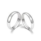 18K Wedding Band Pair CP051