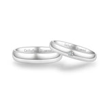 18K Wedding Band Pair CP051