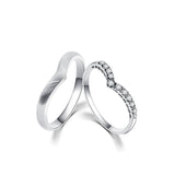 18K Wedding Band Pair CP052