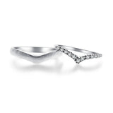 18K Wedding Band Pair CP052
