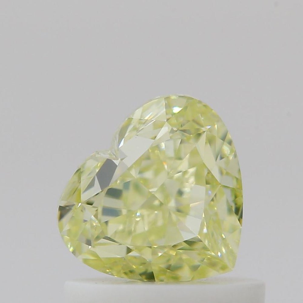 GIA 彩鑽 黃鑽 1.03ct Fancy Light Greenish Yellow