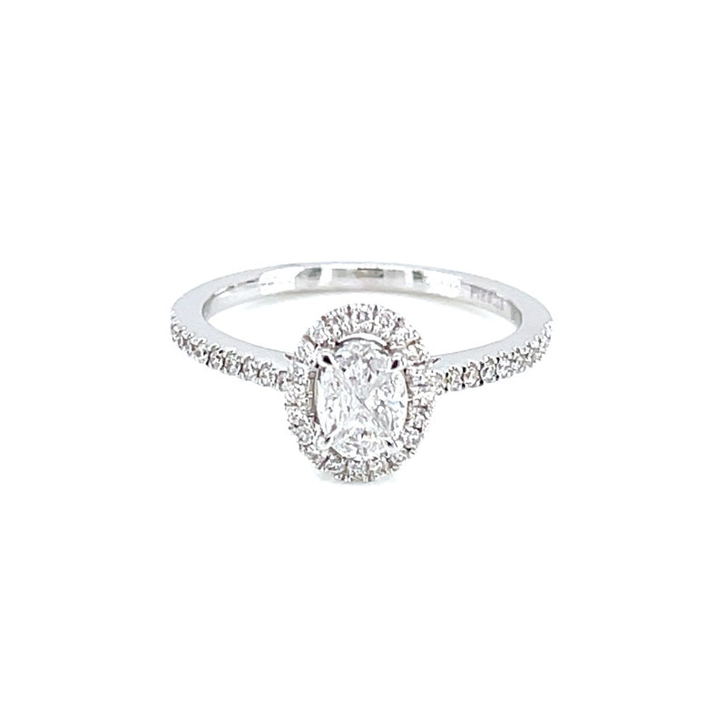 18K White Gold 0.22ct Diamond Ring