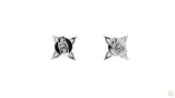 18K白金 0.65ct 鑽石耳環