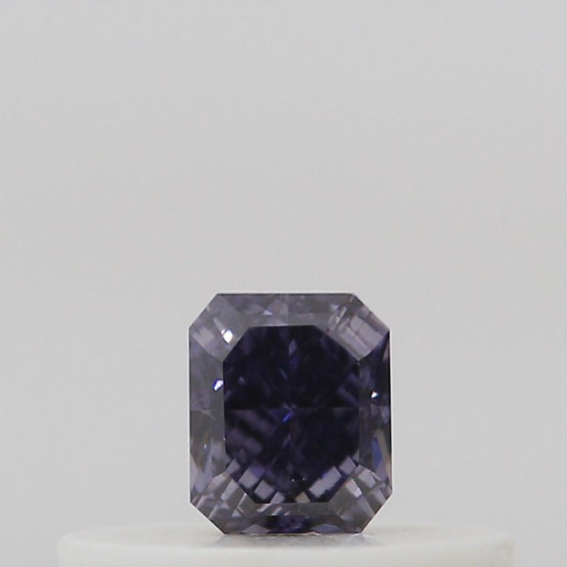 GIA 彩鑽 灰鑽 0.14ct Fancy Dark Violet-grey