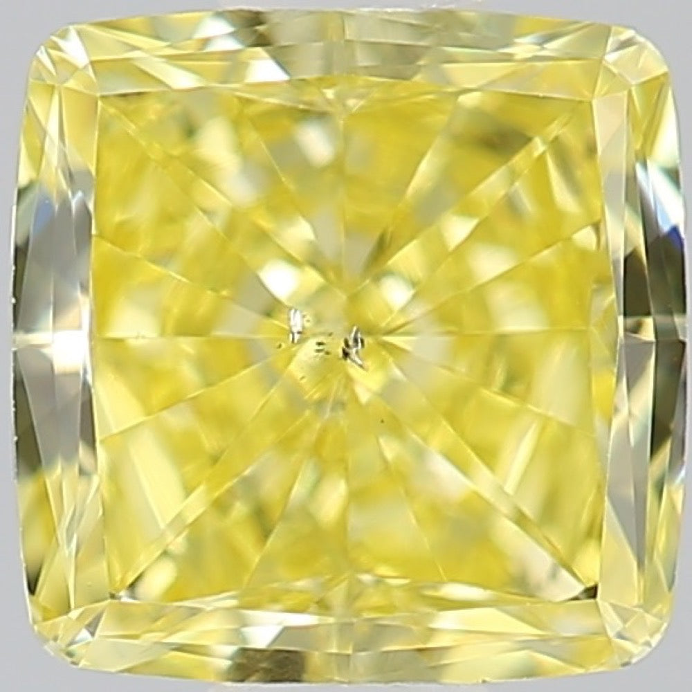 GIA 彩鑽 黃鑽 0.51ct Fancy Intense Yellow