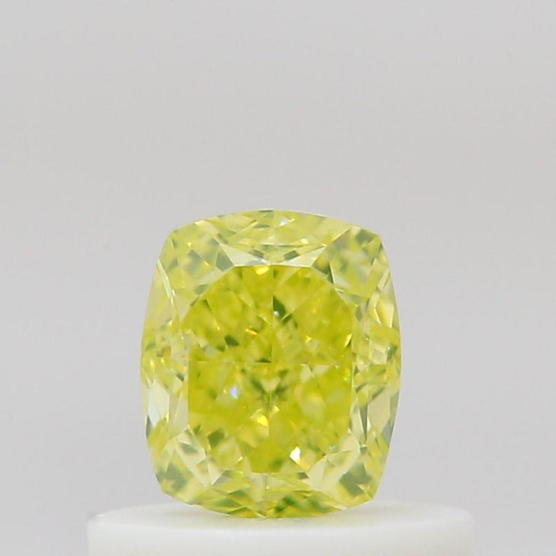 GIA 彩鑽 黃鑽 0.52ct Fancy Intense Greenish Yellow