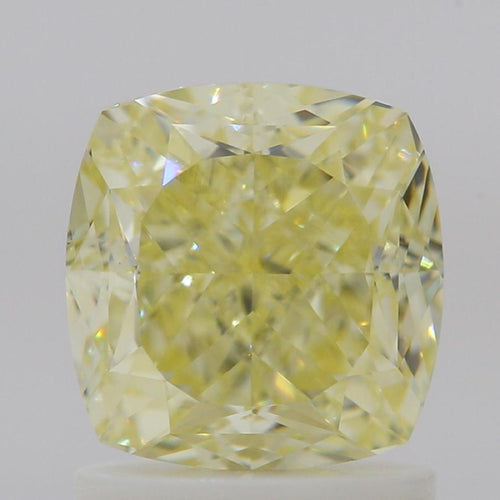 GIA 彩鑽 黃鑽 1.61ct Fancy Light Yellow