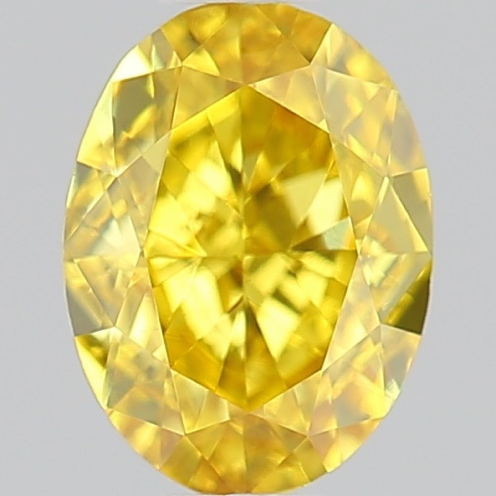 GIA 彩鑽 黃鑽 0.52ct Fancy Vivid Yellow