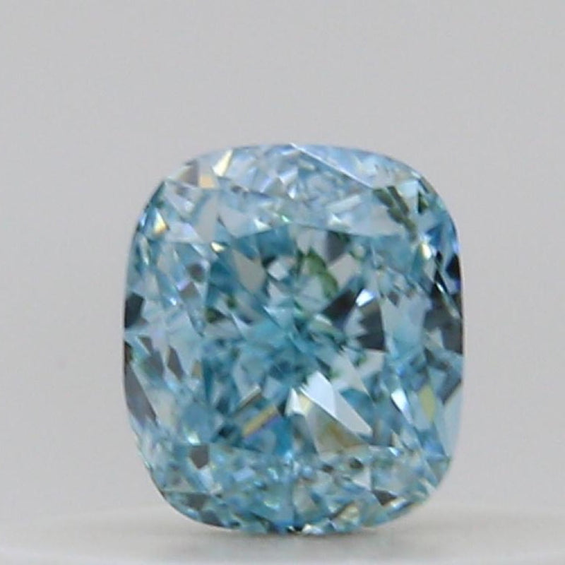 GIA 彩鑽 藍鑽 0.17ct Fancy Intense Green-blue