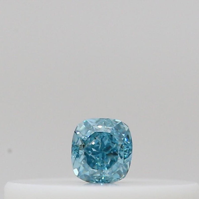 GIA 彩鑽 藍鑽 0.04ct Fancy Intense Green-blue