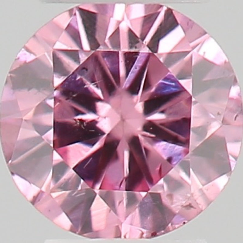 GIA 彩鑽 粉紅鑽 0.06ct Fancy Intense Purplish Pink