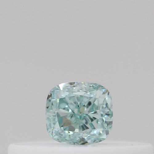 GIA Fancy Colour Diamond 0.13ct Fancy Intense Bluish Green