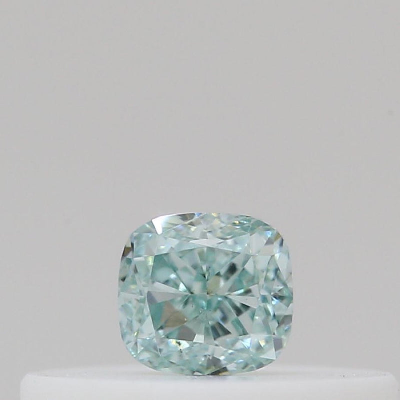 GIA 彩鑽 綠鑽 0.13ct Fancy Intense Bluish Green