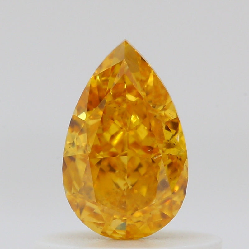 GIA 彩鑽 黃鑽 0.55ct Fancy Vivid Orange-yellow