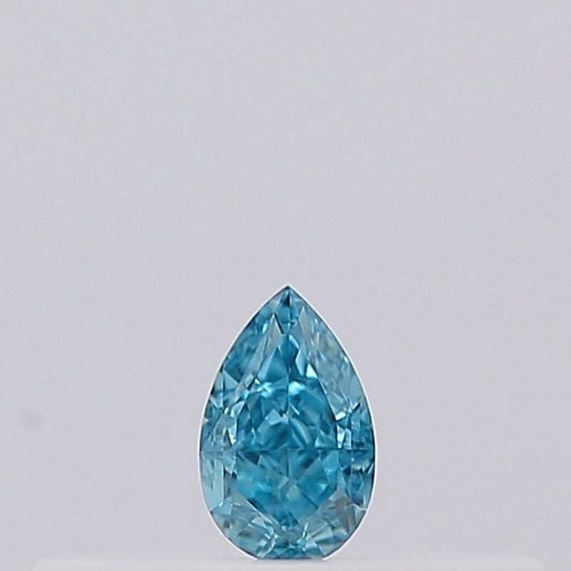 GIA 彩鑽 藍鑽 0.07ct Fancy Vivid Green-blue