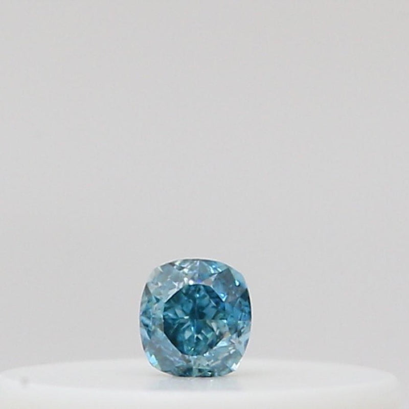 GIA 彩鑽 藍鑽 0.03ct Fancy Vivid Green-blue