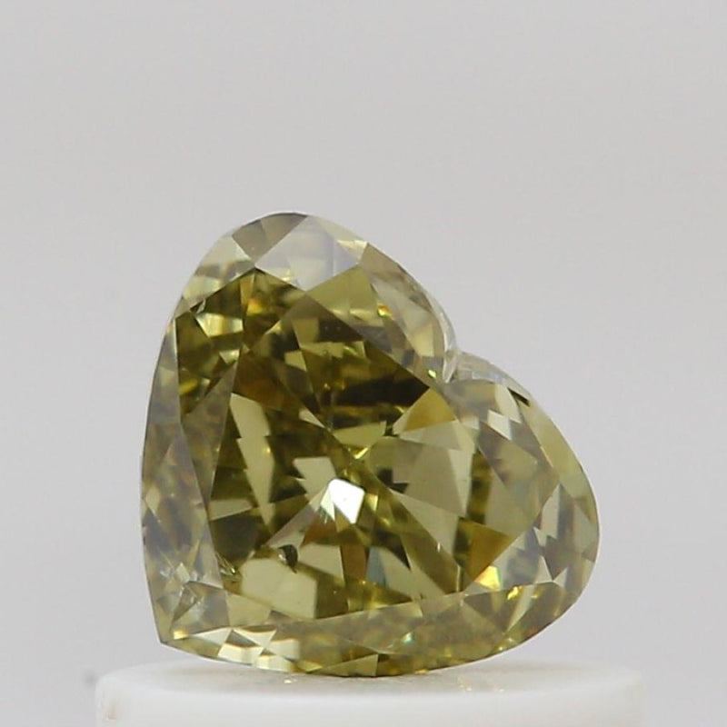 GIA 彩鑽 黃鑽 0.5ct Fancy Deep Brownish Greenish Yellow