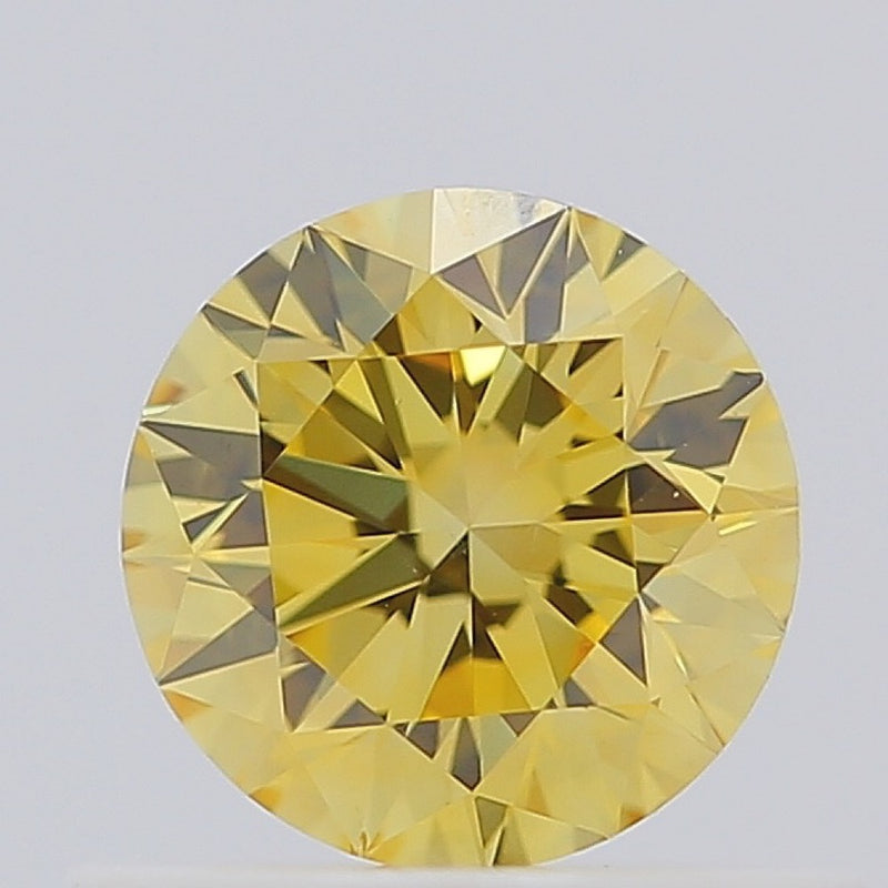 GIA 彩鑽 黃鑽 0.51ct Fancy Intense Yellow