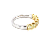 18K White Gold 1.74ct Fancy Colour Diamond Ring