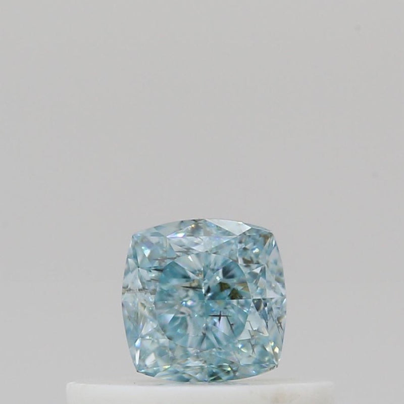 GIA 彩鑽 藍鑽 0.3ct Fancy Intense Green-blue