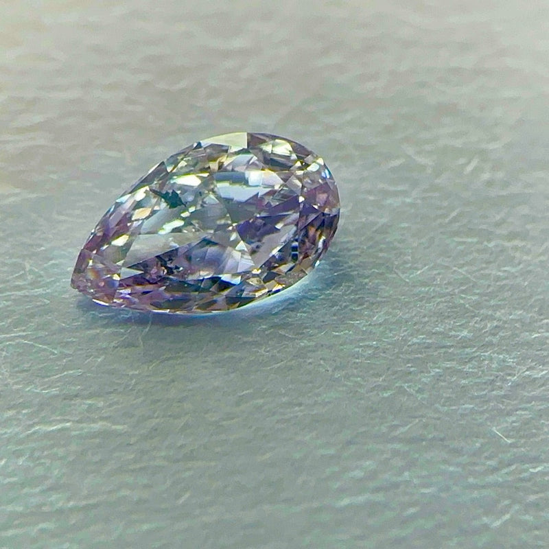 GIA 彩鑽 紫鑽 0.23ct Fancy Grayish Pink-purple