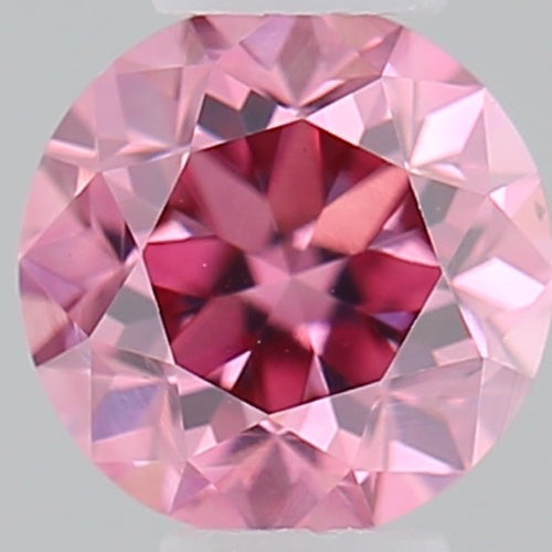 GIA 彩鑽 粉紅鑽 0.18ct Fancy Vivid Purplish Pink