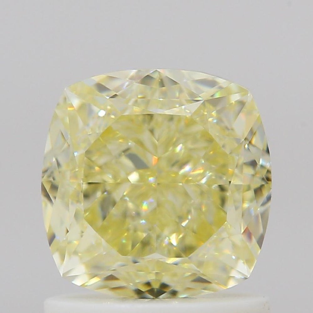 GIA 彩鑽 黃鑽 1.5ct Fancy Light Yellow