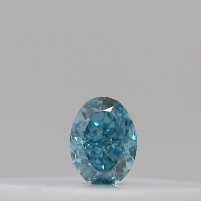 GIA 彩鑽 藍鑽 0.03ct Fancy Intense Green-blue
