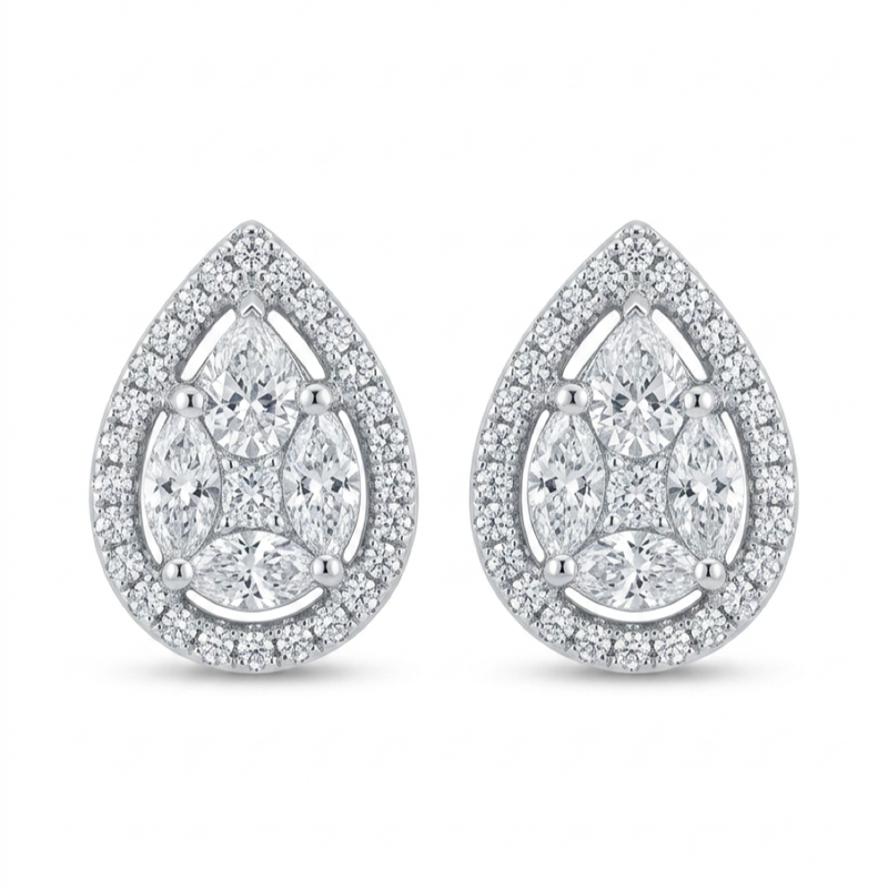 1ct Diamond Earrings