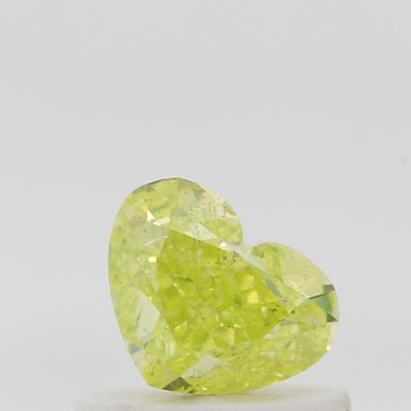 GIA 彩鑽 黃鑽 0.51ct Fancy Intense Green-yellow