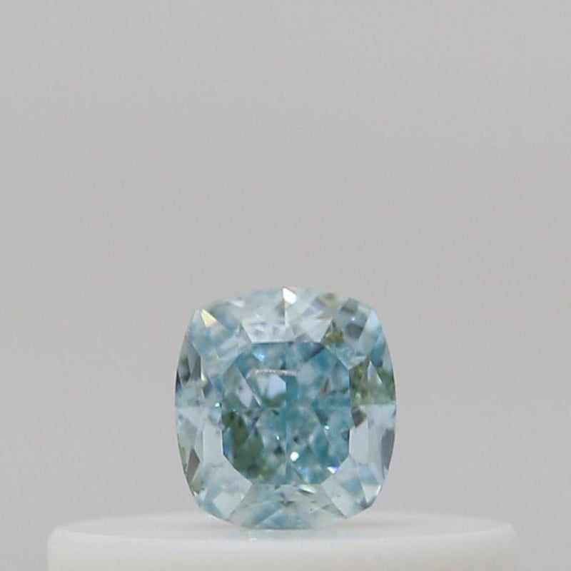 GIA 彩鑽 綠鑽 0.15ct Fancy Intense Blue-green