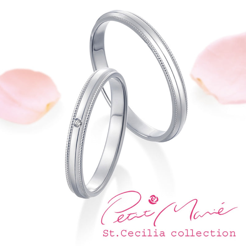 Petit Marie Wedding Band Pair PM43-PM44