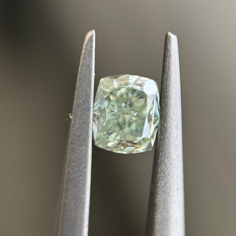 GIA 彩鑽 綠鑽 0.41ct Fancy Yellowish Green