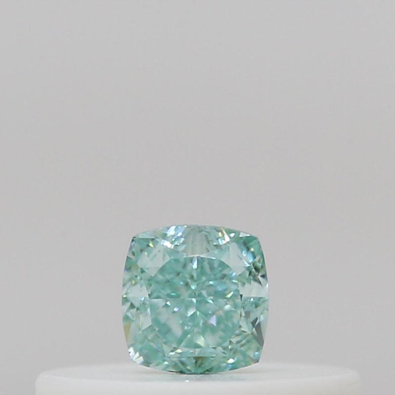 GIA 彩鑽 綠鑽 0.12ct Fancy Vivid Bluish Green