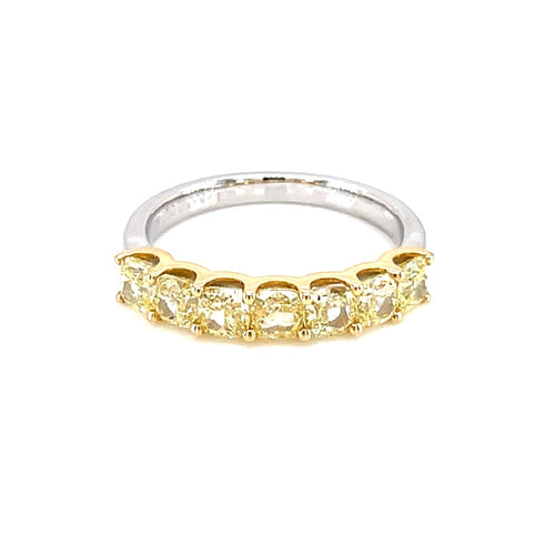 18K White Gold 1.74ct Fancy Colour Diamond Ring