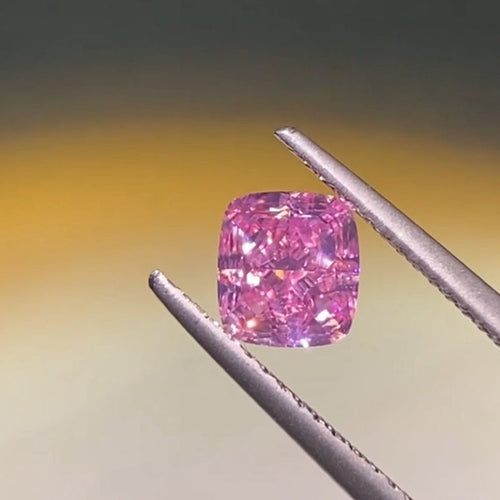 GIA 彩鑽 粉紅鑽 1.11ct Fancy Vivid Purple-pink
