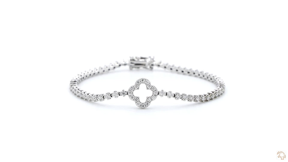 18K白金 1.18ct 鑽石手鏈