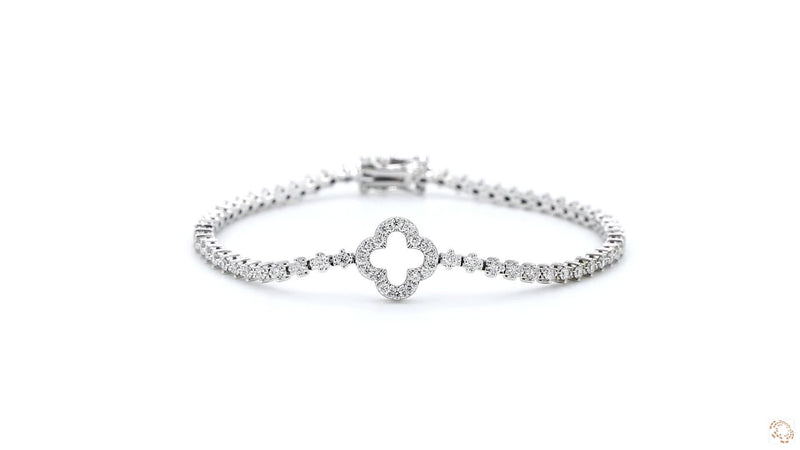 18K白金 1.18ct 鑽石手鏈