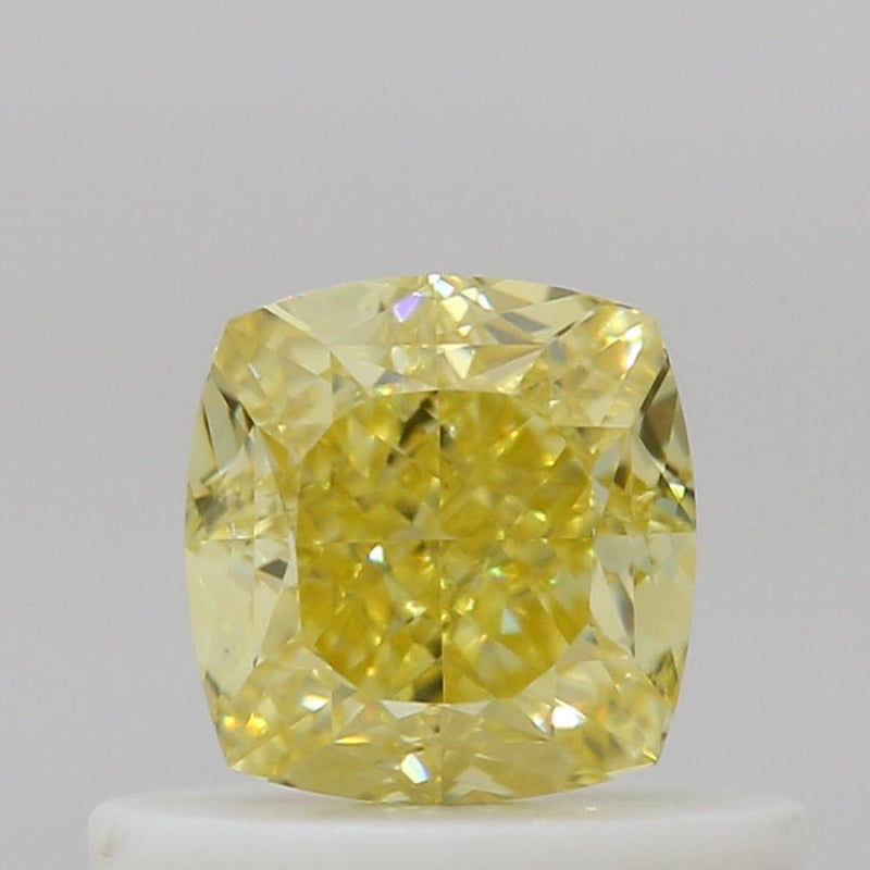 GIA 彩鑽 黃鑽 0.52ct Fancy Intense Yellow