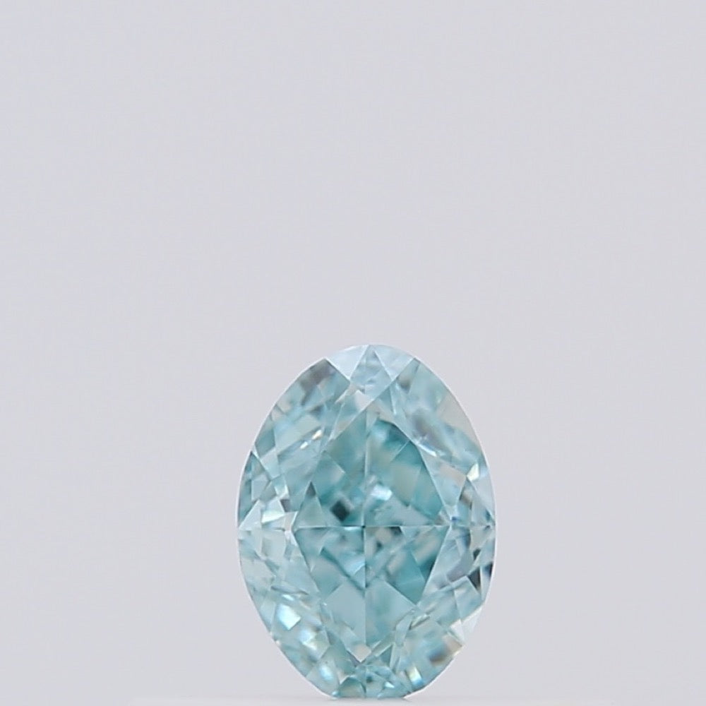GIA 彩鑽 藍鑽 0.25ct Fancy Intense Green-blue