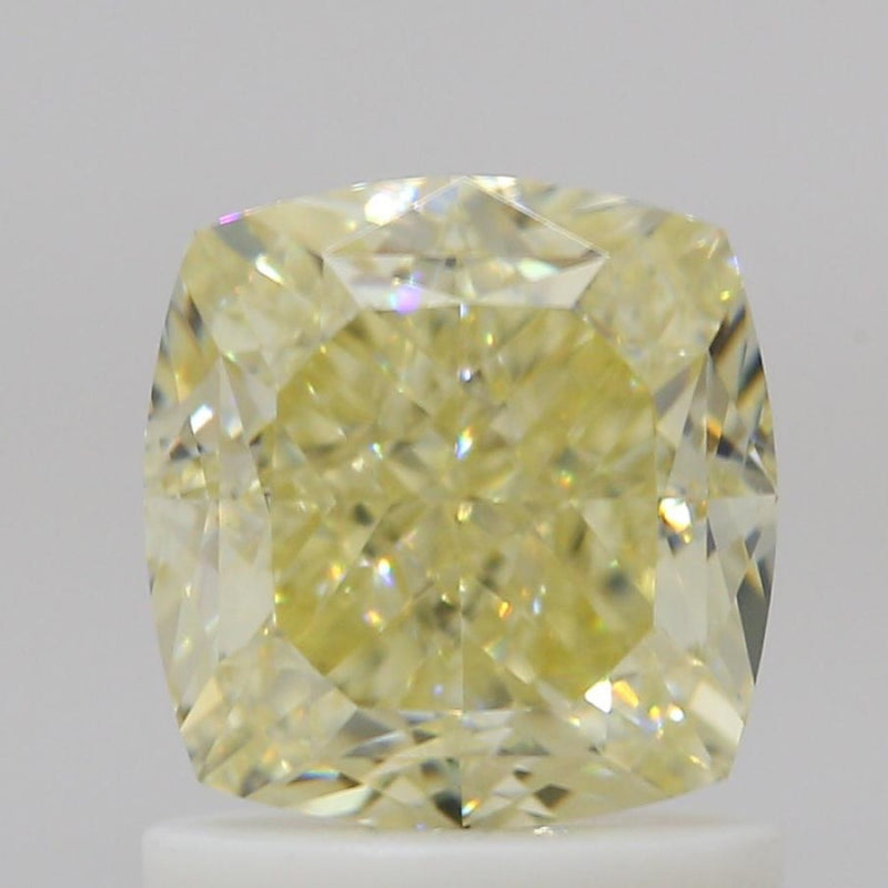 GIA 彩鑽 黃鑽 1.37ct Fancy Light Yellow