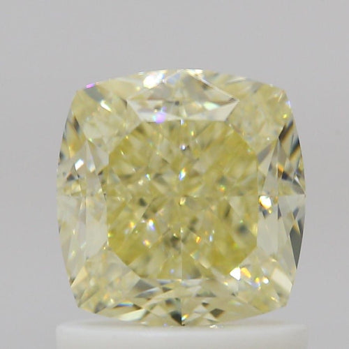 GIA 彩鑽 黃鑽 1.37ct Fancy Light Yellow