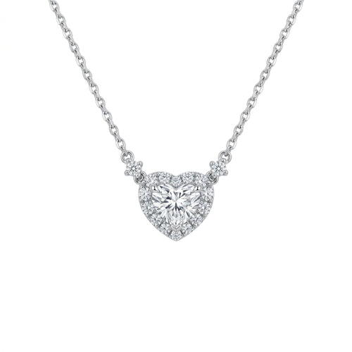 18K White Gold 0.42ct Diamond Pendant