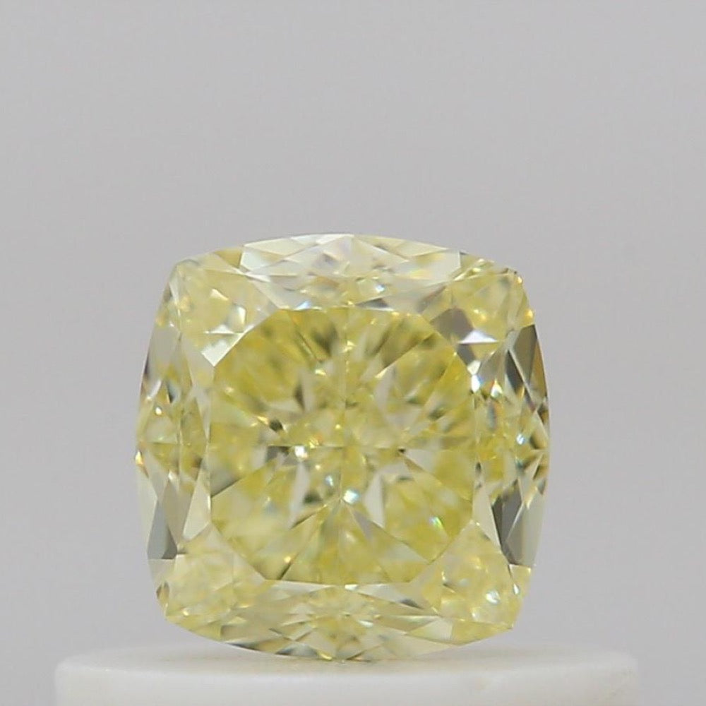 GIA 彩鑽 黃鑽 0.51ct Fancy Light Yellow