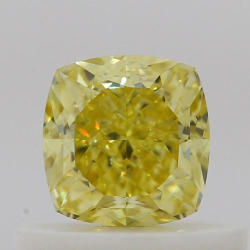 GIA 彩鑽 黃鑽 0.52ct Fancy Intense Yellow