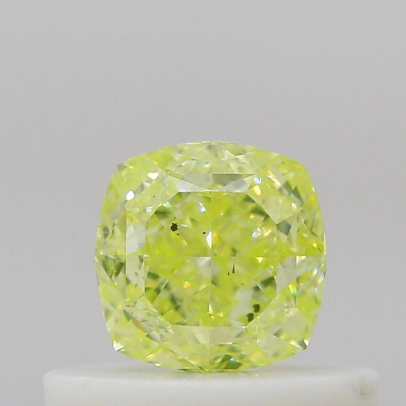 GIA 彩鑽 黃鑽 0.51ct Fancy Intense Green-yellow