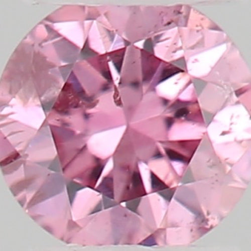 GIA 彩鑽 粉紅鑽 0.04ct Fancy Intense Purplish Pink