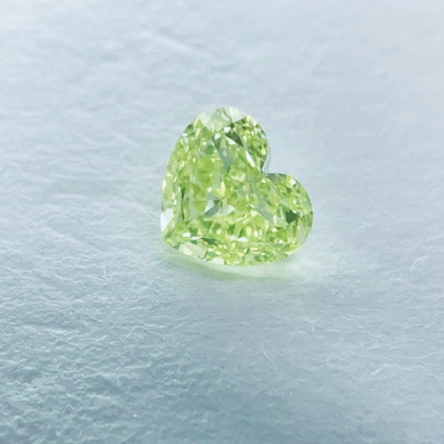 GIA 彩鑽 黃鑽 0.5ct Fancy Intense Green-yellow