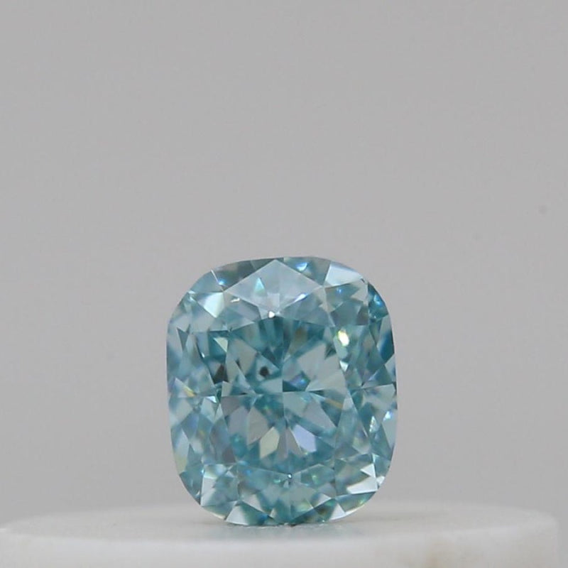 GIA 彩鑽 綠鑽 0.11ct Fancy Vivid Bluish Green